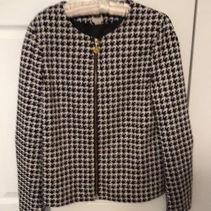 Ann Klein Black/White Zipper dress jacket